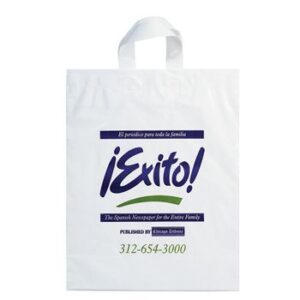 Imprinted Soft Loop Handle Bags